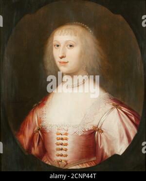 Porträt von Amalia von Solms-Braunfels (1602-1675), 1634. Gefunden in der Sammlung von Musée des Beaux-Arts, Liège. Stockfoto