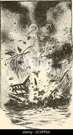 . Als wir die Gaspee zerstört : eine Geschichte von Narragansett Bay in 1772 . zehn. Dann war alles dichte Schwärze, als die brennenden Fragmente, DIE DIE GASPEE 95 ZERSTÖRTEN, in den Fluss fielen, und die Gaspce war sovollständig zerstört worden, dass sie uns von Narra-gansett Bay nie mehr stören würde. Während vielleicht zwanzig Sekunden danach, wurden wir von der Schwärze, die doppelt dicht schien wegen der blendenden Blitz, der unsere Augen haddazzled, und dann Kapitän Whippleshouted gehütet: Alle Hände für zu Hause, Jungs 3 Weve a c o m -plathed, für die wecame, und tat es unangemessen Mode. Nun, drei Cheers für uns selbst! O Stockfoto