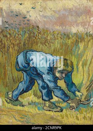 The Reaper (nach Hirse), 1889. Gefunden in der Sammlung vonVan Gogh Museum, Amsterdam. Stockfoto