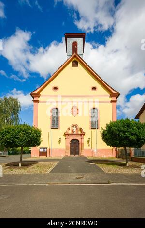 Klosteranlage in Pfaffen-Schwabenheim, Rheinhessen, Kulturgut nach Haager Konvention, Stockfoto