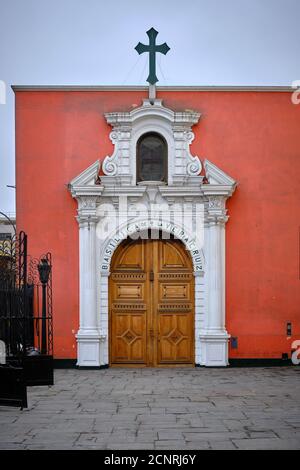 Basilica de la Veracruz Vera Cruz, in der Basilika und Maximus Kloster von Nuestra Señora del Rosario, im Volksmund bekannt als die von Santo Domingo, Lima, Stockfoto