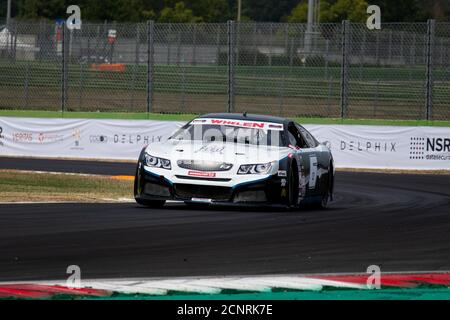 Vallelunga, Rom, Italien, 11. september 2020. Amerikanisches Fest von Rom. NASCAR Euro Championship Rennwagen in Aktion Stockfoto