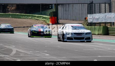 Vallelunga, Rom, Italien, 13. september 2020. American Festival of Rome - Nascar Euro Championship. Stockfoto