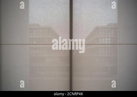 Pinakothek der Moderne, Ausstellung Gefühle, Fenster, München, Stockfoto