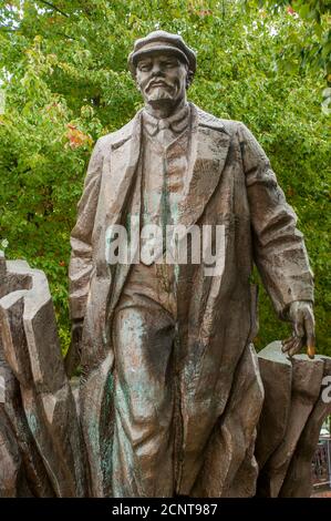 Die Statue von Lenin in Fremont, Seattle, Washington State, USA. Stockfoto