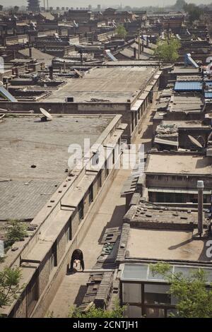 Foto der mittelalterlichen Stadt Pyngyao in China Stockfoto