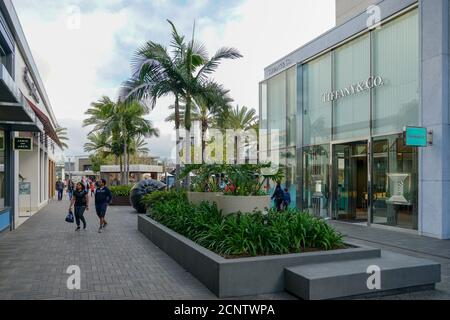 UTC Westfield Shopping Mall at University Town Centre .Outdoor Shopping Center mit gehobenen Ketten Einzelhändler, ein Kino, Restaurants. .La Jolla, San Diego, Kalifornien, USA. März 2019 Stockfoto