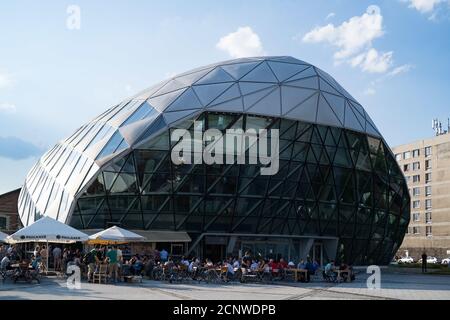 Budapest Wal, Balna Gebäude, Donauufer, Budapest, Ungarn, Stockfoto