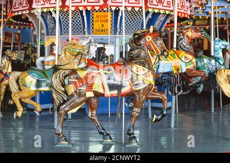 Carousel, Asbury Park, New Jersey, USA, John Margolies Roadside America Photograph Archive, 1978 Stockfoto