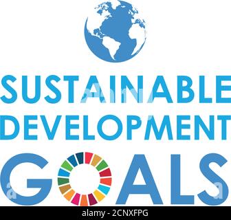 Logo der sozialen Verantwortung des Unternehmens. Sustainable Development Goals - Vektorgrafik der Vereinten Nationen. SDG-Farbsymbol. Stock Vektor