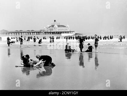 Strandszene (New Jersey) 1910 Stockfoto