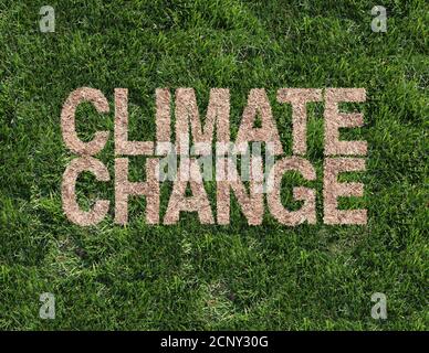 Klimawandel und Umwelttrockenheit, die durch eine Erwärmung der Erde und eine Umweltkrise verursacht werden. Stockfoto