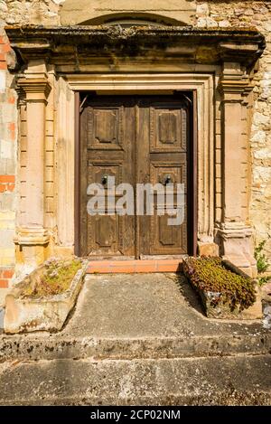 Klosteranlage in Pfaffen-Schwabenheim, Rheinhessen, Kulturgut nach Haager Konvention, Stockfoto