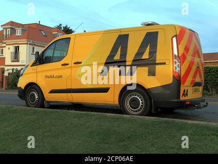 AA Fahrzeug, Automobile Association, Rettung, Panne, Service, van, Norfolk, England, Großbritannien Stockfoto