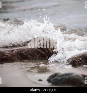 Strand in Maasholm, Ostsee, Deutschland Stockfoto