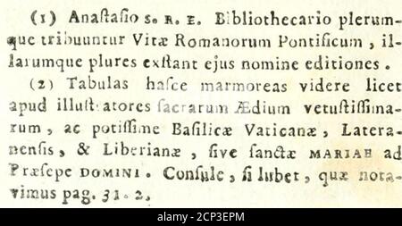 . Veteris gemmae ad Christianum usum exscalptae brevis explanatio ad academicos Etruscos Cortonenses . ipfarum facrarum i£diumdefcriptum efi:, tabulifque marmoreis confignatum (2) . Ethascquidem erantpia veterum GhriHanorum vota, quo-rum etiam privati homines aliquando marmoribus teftatam po-fteris memoriam voluerunt . Primum ex hifce marmoribus ,quodheic producimus, illud idem efi:, quod in hac Dilferta-tione paullo ante vulgavimus , ipfumque ediderunt etiam Bo-fius 5c Severanus (3J ex coeraeterio Cyriac^ . JIC SANCTO MARTVRI LAVRENTIO IVLIA EXIBITIII. KAL. OKT. ABT. KAL. SS, Sane hoc Marmor Stockfoto