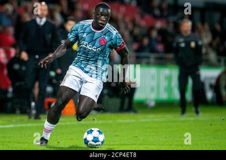 DEVENTER, Stadion De Adelaarshorst, 18-09-2020 , Saison 2020 / 2021 , Niederländer Keuken Kampioen Divisie. Endergebnis 0-3, Jong Ajax Spieler Brian Brobbey während des Spiels Schieß los. Adler - Jong Ajax Stockfoto