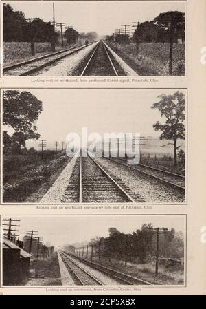 . Baltimore und Ohio Mitarbeiter Magazin . Kürzlich Durchgeführte Wartungsarbeiten, Newark. Division, Track in herrlichen Zustand setzen Stockfoto