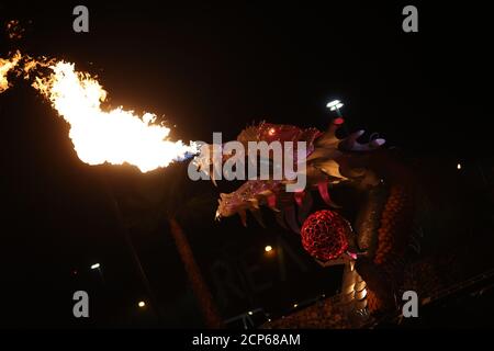 Las Vegas, NV, USA. September 2020. Blick auf die Eröffnungsnacht von Area 15 in Las Vegas, Nevada am 17. September 2020. Kredit: Mpi34/Media Punch/Alamy Live Nachrichten Stockfoto