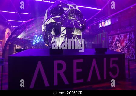 Las Vegas, NV, USA. September 2020. Blick auf die Eröffnungsnacht von Area 15 in Las Vegas, Nevada am 17. September 2020. Kredit: Mpi34/Media Punch/Alamy Live Nachrichten Stockfoto