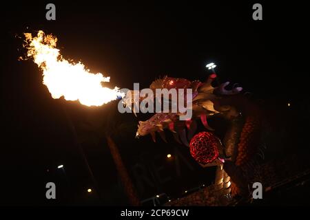 Las Vegas, NV, USA. September 2020. Blick auf die Eröffnungsnacht von Area 15 in Las Vegas, Nevada am 17. September 2020. Kredit: Mpi34/Media Punch/Alamy Live Nachrichten Stockfoto