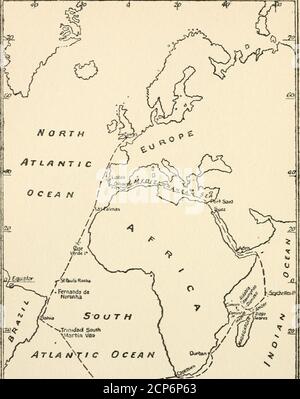 . Drei Reisen eines Naturforschers, die ein Bericht von vielen wenig bekannten Inseln in drei Ozeanen, die von der 'Valhalla', R.Y.S., besucht werden; . EINE REISE UM AFRIKA.. Stockfoto