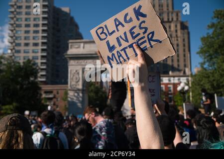 New York, NY, 2. Juni 2020: Black Lives Matter Proteste Stockfoto