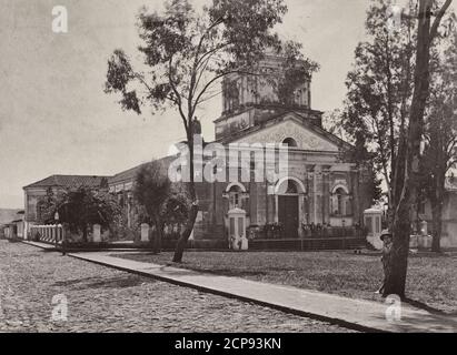 Carmen Kirche, Heredia, Costa Rica, um 1890 Stockfoto