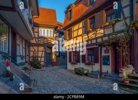 Engelgasse, Gengenbach, Kinzigtal, Ortenau, Schwarzwald, Baden-Württemberg, Deutschland, Europa Stockfoto