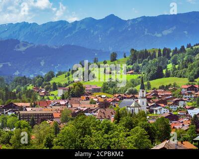 Bad Hindelang, Ostrachtal, Oberallgäu, Allgäu, Schwaben, Bayern, Deutschland, Europa Stockfoto