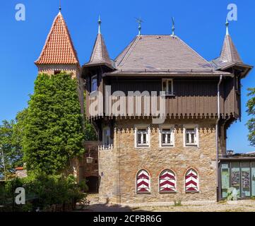 Haus des Hüters auf der Burghalde, Kempten, Allgäu, Bayern, Deutschland, Europa Stockfoto