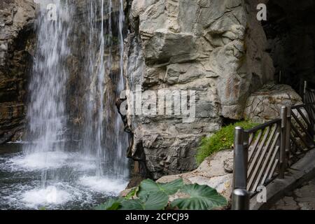 Hong Kong Park Wasserfall Stockfoto