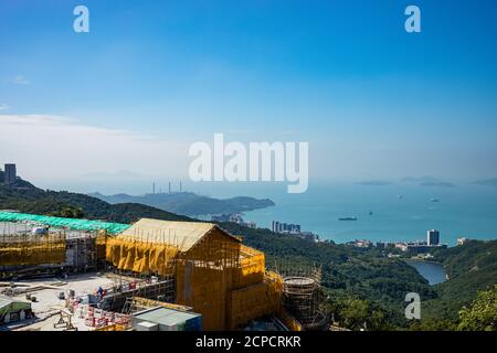 Victoria Peak, Blick über Kowloon und Hong Kong Island Stockfoto