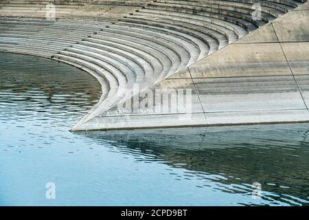 Duisburg, Binnenhafen, 'The Curve', Portsmouth Dam Stockfoto