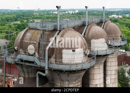 Duisburg, Landschaftspark Nord, ehemaliges Eisen- und Stahlwerk, Gießhalle 2 Stockfoto
