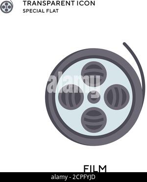 Symbol für Filmvektoren. Flache Illustration. Vektor EPS 10. Stock Vektor