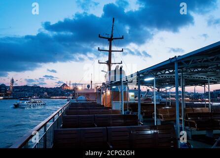 Türkei, Istanbul, Bosporus, Fähre Üsküdar-Eminönü (von Asien nach Europa) Stockfoto