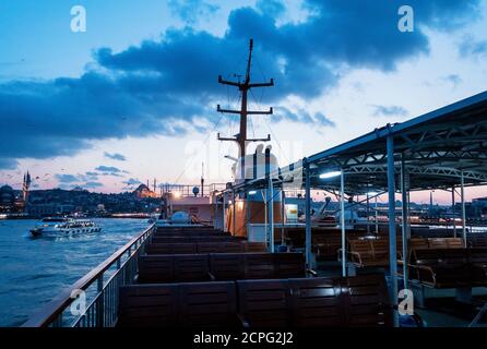 Türkei, Istanbul, Bosporus, Fähre Üsküdar-Eminönü (von Asien nach Europa) Stockfoto