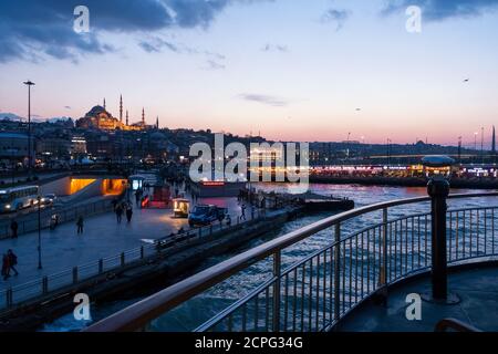 Türkei, Istanbul, Bosporus, Fähre Üsküdar-Eminönü (von Asien nach Europa) Stockfoto