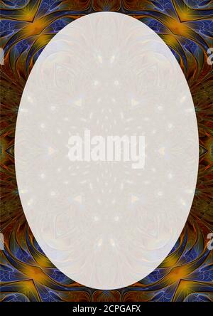 Gute Vibrationen Portrait Border Design Stockfoto