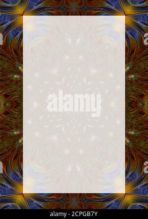 Gute Vibrationen Portrait Border Design Stockfoto