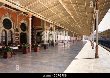 Türkei, Istanbul, Sirkeci Bahnhof, Orient Express, Bahnsteig Stockfoto