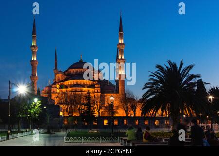 Türkei, Istanbul, Sultanahmet, Hagia Sophia, blaue Stunde Stockfoto