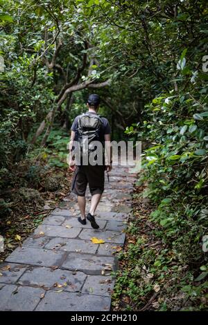 Wanderer im Kenting Nationalpark Stockfoto