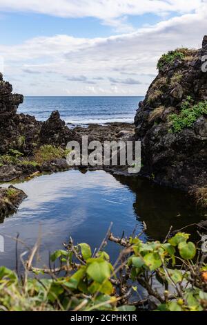 Sanxiantai Arch Bridge, Taidong County, Ostküste Taiwans Stockfoto