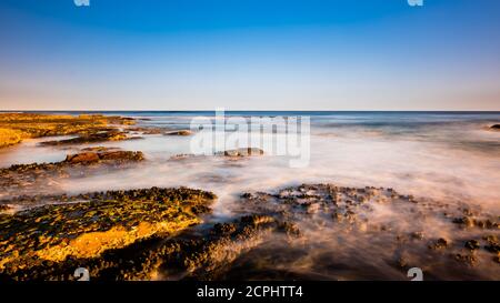 Sonnenuntergang Scape am Cronulla View in Kamay Botany Bay Nationalpark Stockfoto