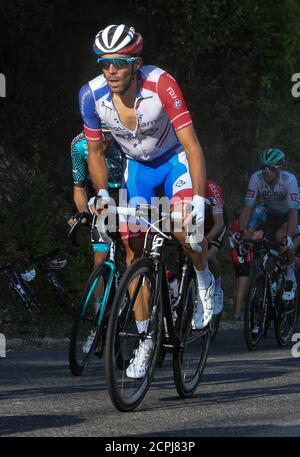 Thibault Pinot of Groupama - FDJ während der Tour de France 2020, Radrennen Etappe 19, Bourg en Bresse - Champagnole (165,5 km) am 18. September 2020 Stockfoto