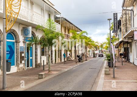 Typische Kolonialhäuser, Saint-Denis, Reunion Island, französisches Überseedepartement, Indischer Ozean Stockfoto