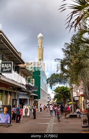 Moschee, Grand Mosquée de Saint-Denis, Saint-Denis, Réunion Island, französisches Überseedepartement, Indischer Ozean Stockfoto