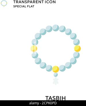 Tasbih Vektor-Symbol. Flache Illustration. Vektor EPS 10. Stock Vektor